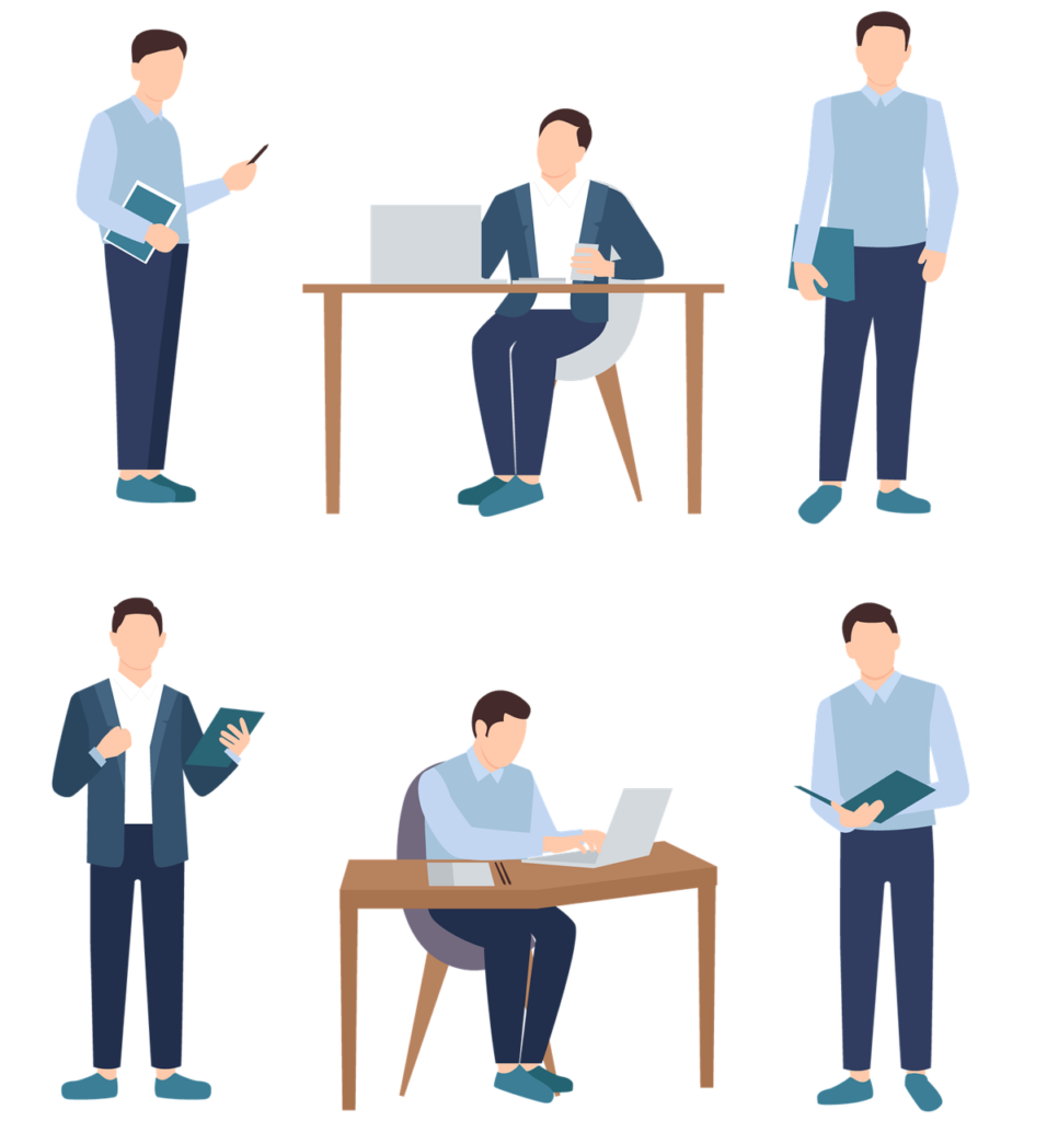 short term rental association employees illustration